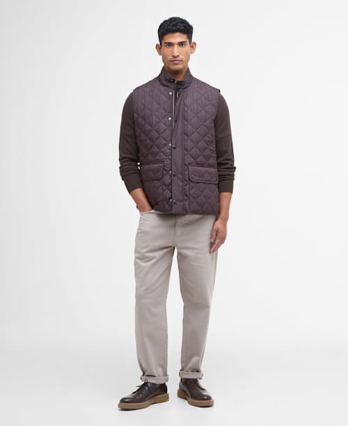on model image of Lowerdale Quilted Vest