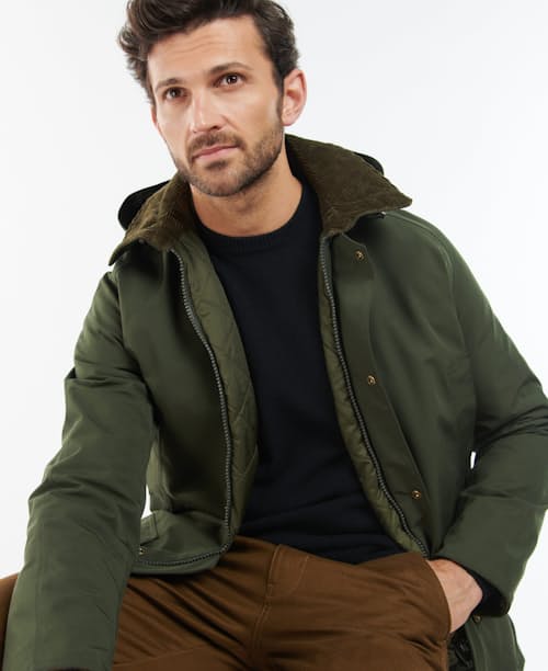 on model image of Ashby Winter Heritage Jacket
