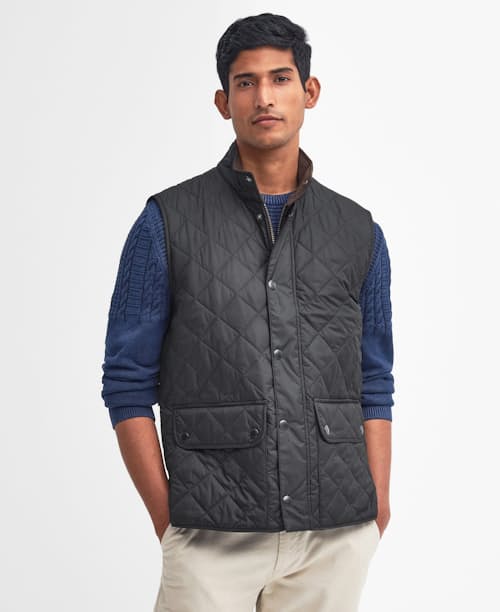 on model image of Lowerdale Quilted Vest