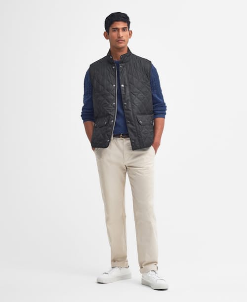 on model image of Lowerdale Quilted Vest