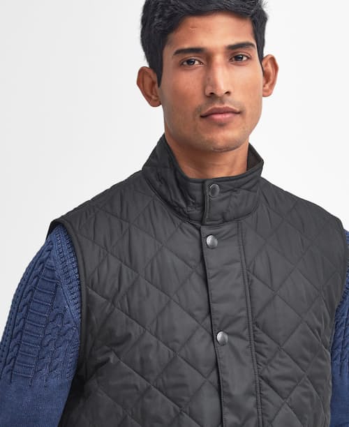 on model image of Lowerdale Quilted Vest