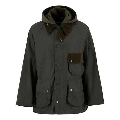 laydown image of Barbour Solway Wax Jacket