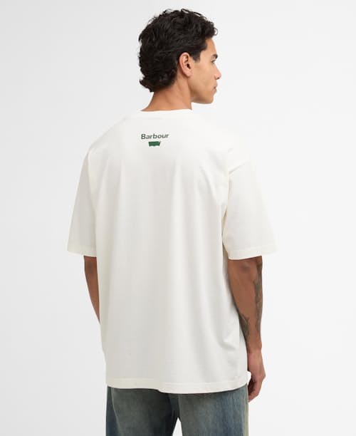 on model image of Barbour x Levi's Graphic T-Shirt