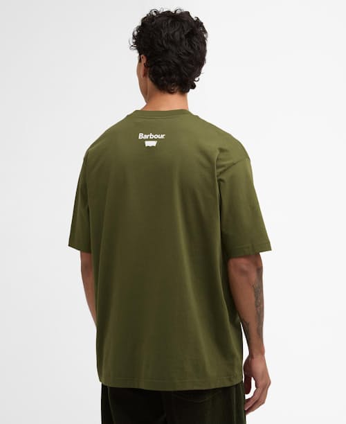 on model image of Barbour x Levi's Graphic T-Shirt