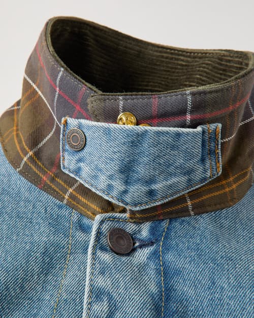 laydown detail image of Barbour x Levi's Type II Denim Jacket