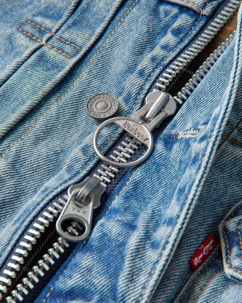 laydown detail image of Barbour x Levi's Type II Denim Jacket