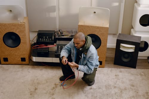 lifestyle image of Barbour x Levi's Type II Denim Jacket