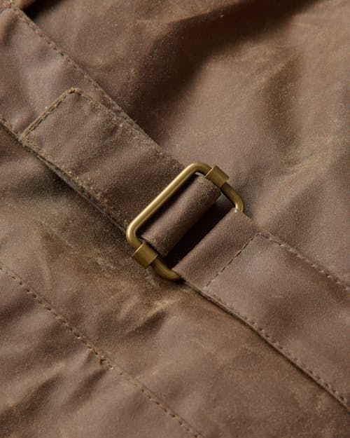 laydown detail image of Barbour x Levi's Spey Waxed Jacket