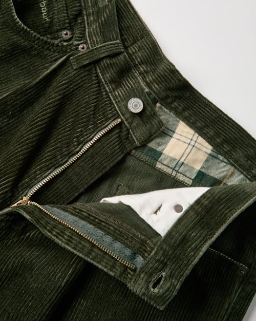 laydown detail image of Barbour x Levi's 578 Pleated Pant