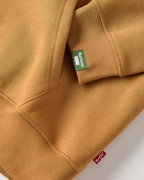 laydown detail image of Barbour x Levi's Graphic Hoodie