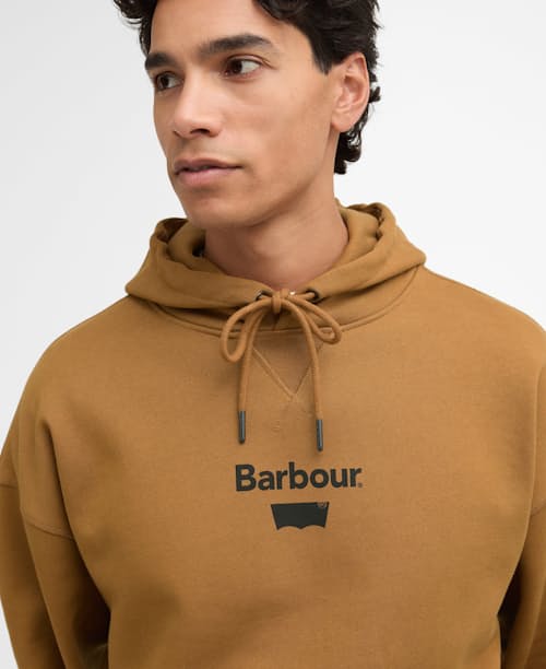 on model image of Barbour x Levi's Graphic Hoodie