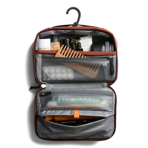 laydown image of Hanging Toiletry Kit