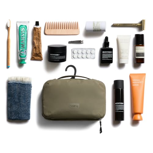 laydown image of Hanging Toiletry Kit