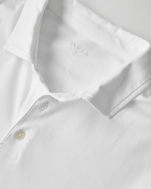 laydown detail image of Aloeknit Long Sleeve Polo