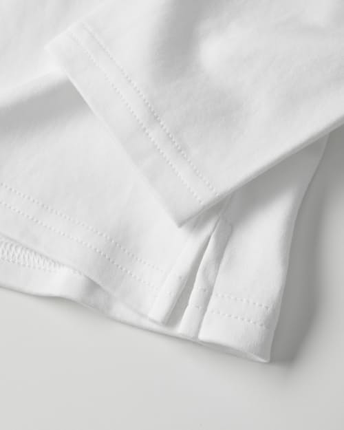 laydown detail image of Aloeknit Long Sleeve Polo