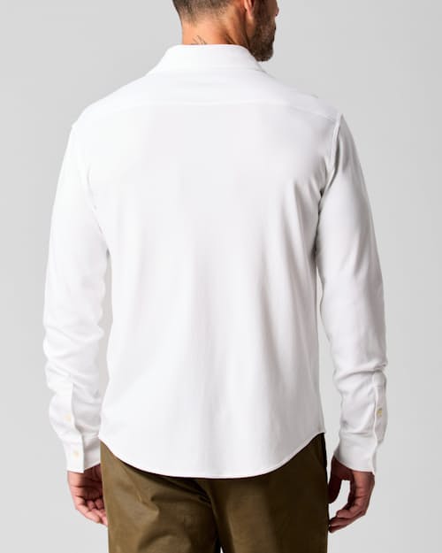 on model image of Aloeknit Long Sleeve Shirt