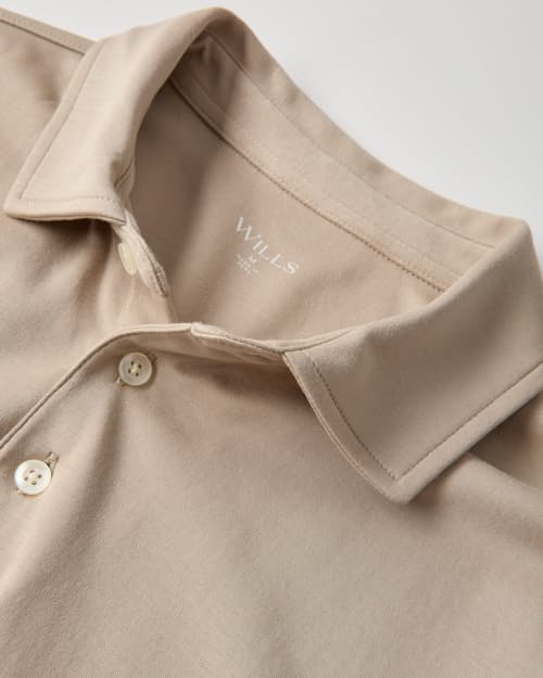 laydown detail image of Aloeknit Polo Shirt