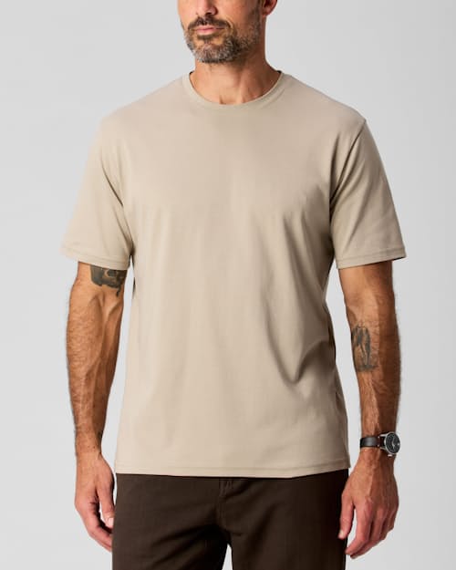 on model image of AloeKnit T-Shirt
