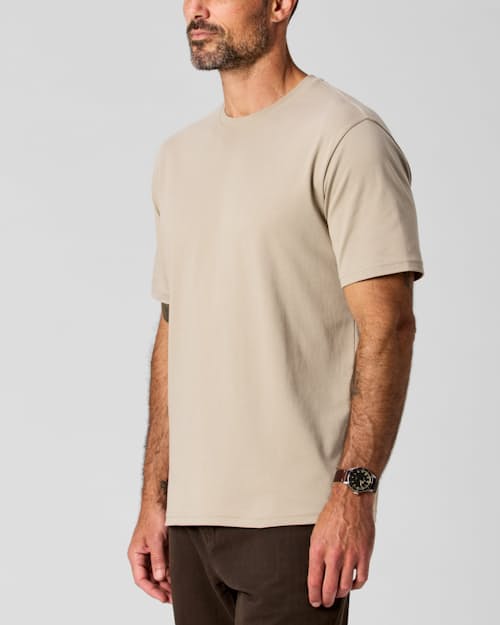 on model image of AloeKnit T-Shirt