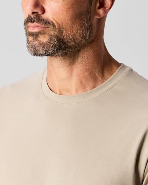 on model image of AloeKnit T-Shirt