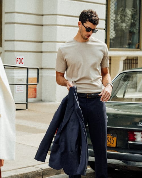 lifestyle image of AloeKnit T-Shirt