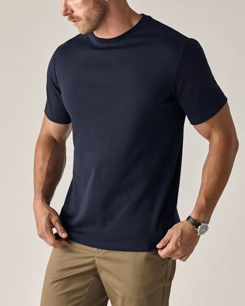 on model image of AloeKnit T-Shirt