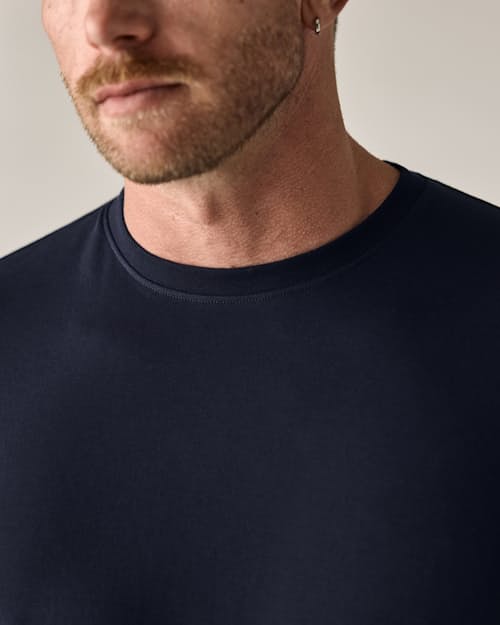 on model image of AloeKnit T-Shirt