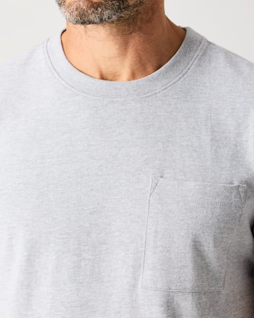 lifestyle image of American Heavyweight Pocket T-Shirt