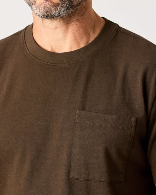 lifestyle image of American Heavyweight Pocket T-Shirt