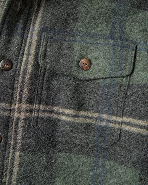 laydown detail image of Range Fleece Lined Shirt Jacket