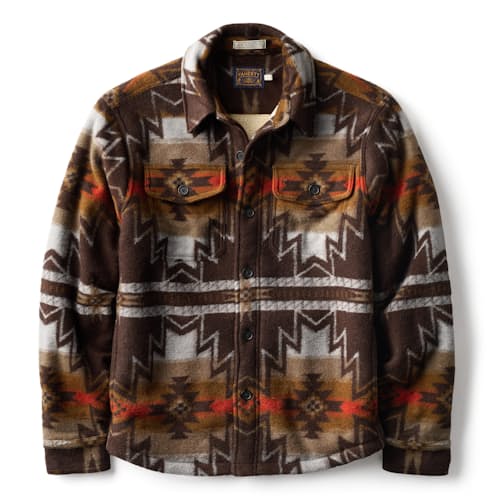 laydown image of Range Fleece Lined Shirt Jacket