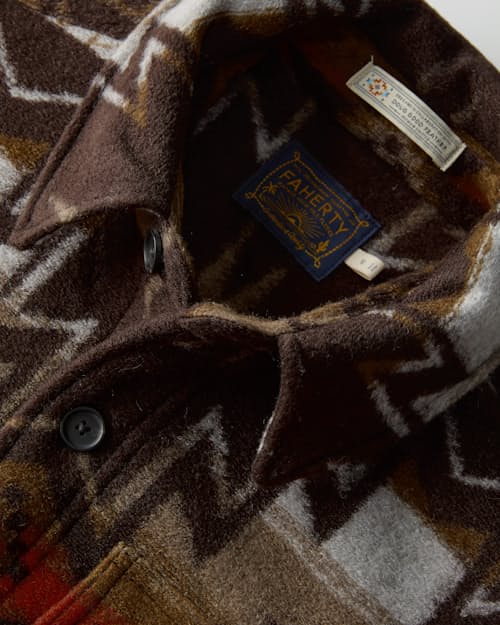 laydown detail image of Range Fleece Lined Shirt Jacket