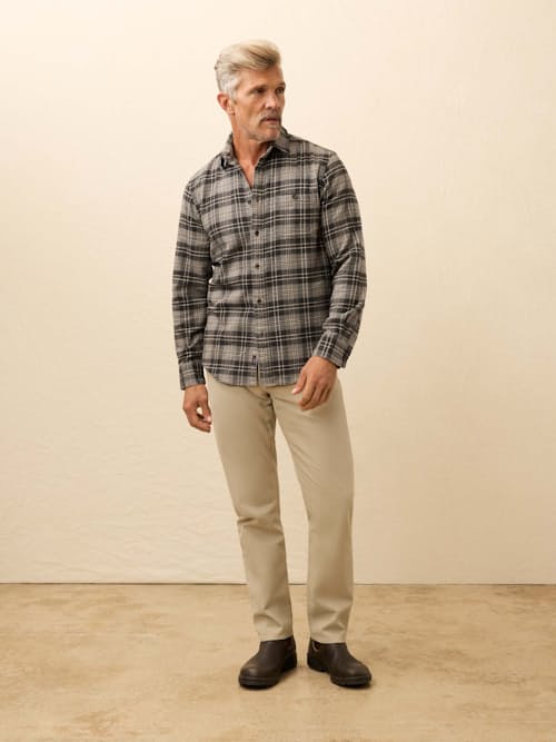 on model image of Super Brushed Flannel