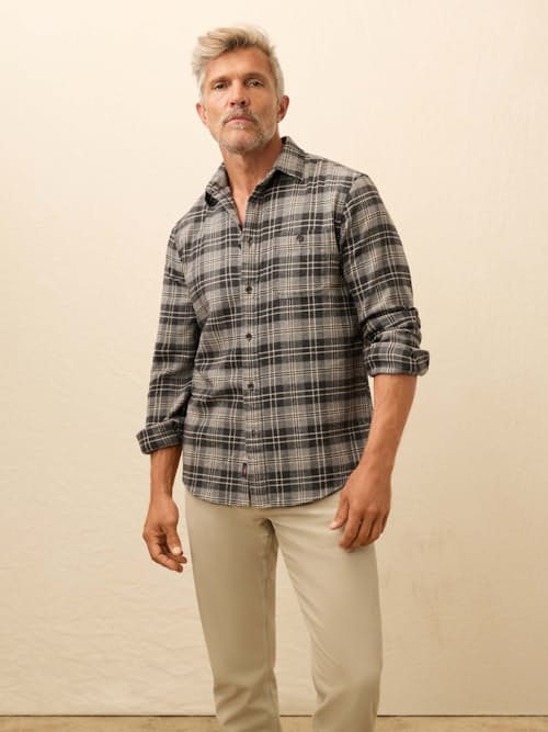 on model image of Super Brushed Flannel