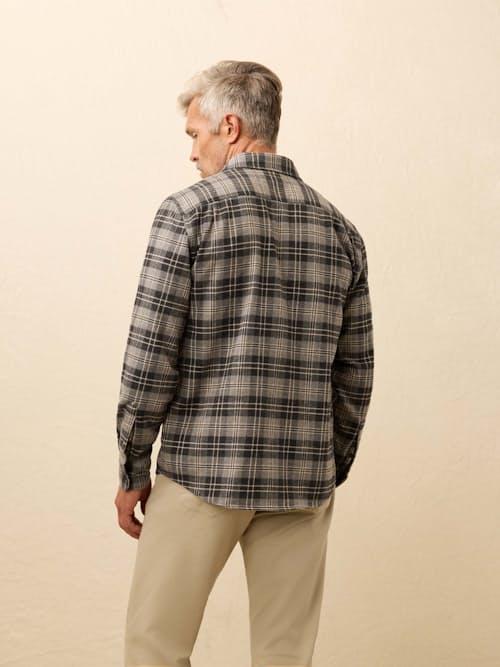 on model image of Super Brushed Flannel