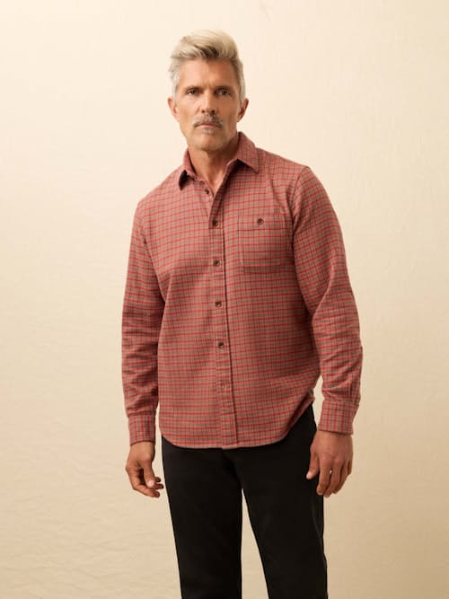 on model image of Super Brushed Flannel