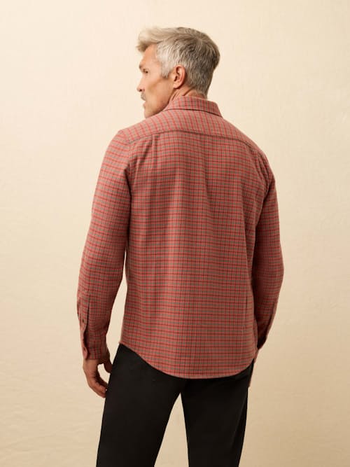 on model image of Super Brushed Flannel