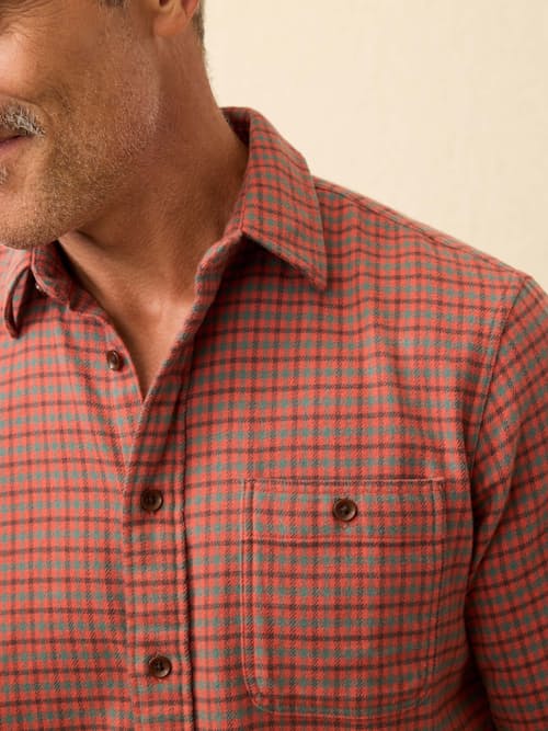 on model image of Super Brushed Flannel