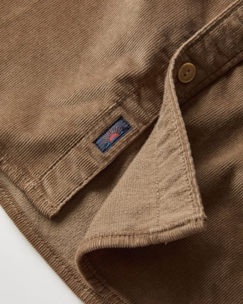 laydown detail image of Stretch Terry Corduroy Workshirt