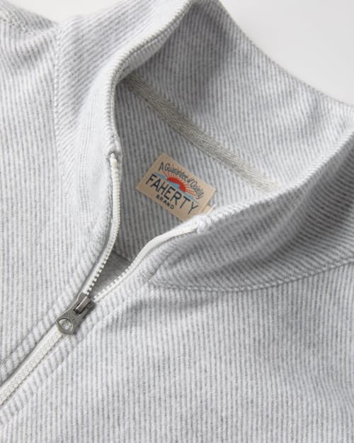 laydown detail image of Legend Quarter Zip Sweater