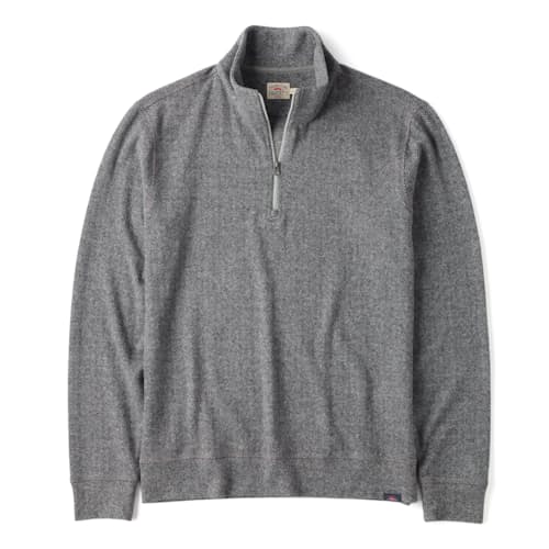 laydown image of Legend Quarter Zip Sweater