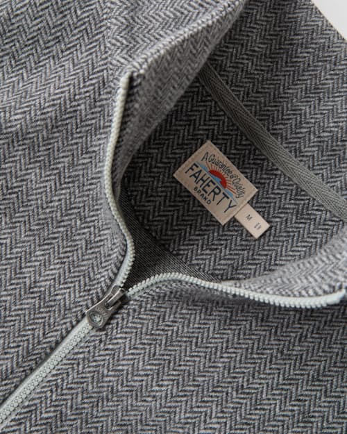 laydown detail image of Legend Quarter Zip Sweater