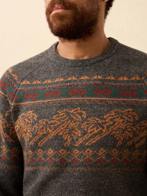 on model image of Donegal Crew Sweater