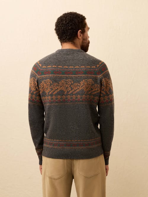 on model image of Donegal Crew Sweater