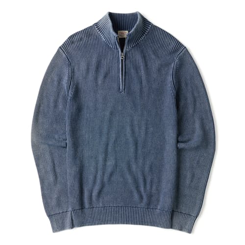 laydown image of Sunwashed Quarter Zip Sweater