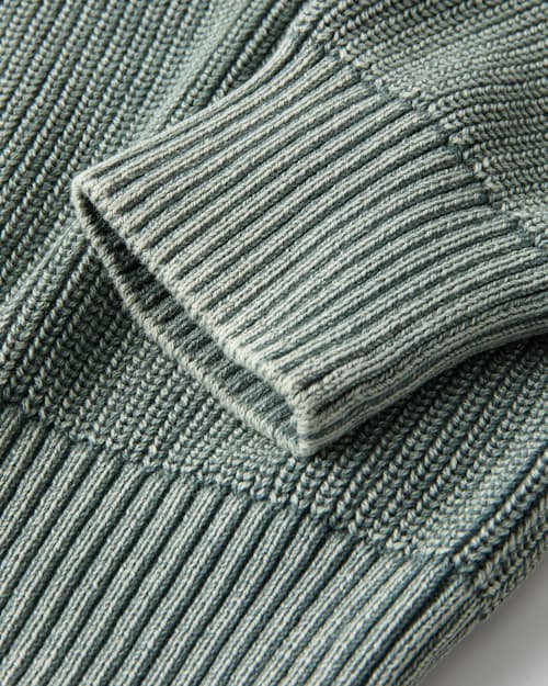 laydown detail image of Sunwashed Quarter Zip Sweater