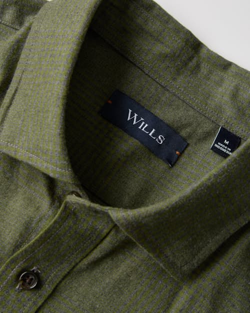 laydown detail image of Brushed Woven Dress Shirt