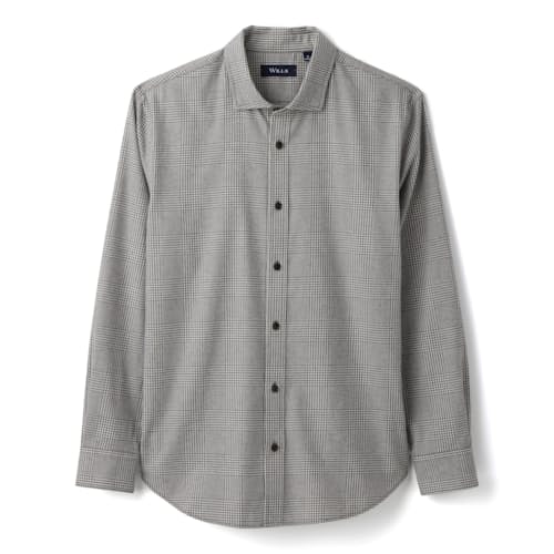 laydown image of Brushed Woven Dress Shirt