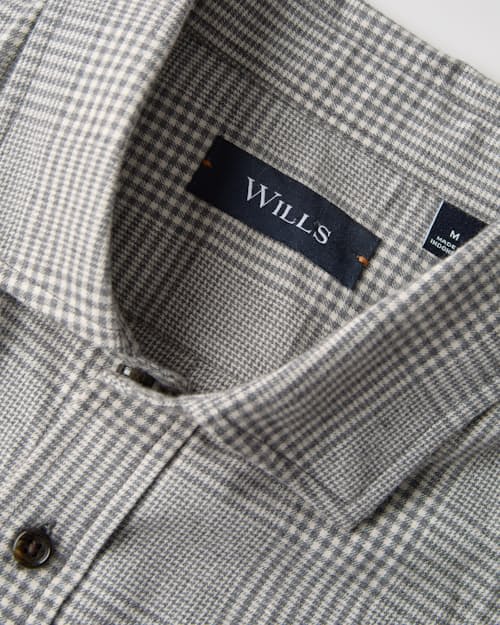 laydown detail image of Brushed Woven Dress Shirt