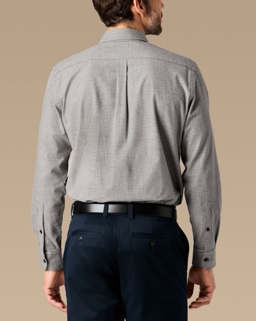 lifestyle image of Brushed Woven Dress Shirt